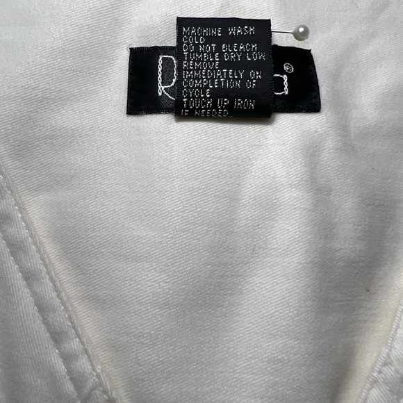 RAFAELLA WHITE DENIM BUTTON FRONT DRESS size 4 - Picture 5 of 8